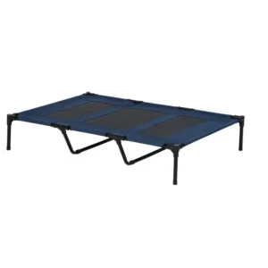 Elevated Cooling Dog Bed with Breathable Mesh & Carry Bag – Indoor/Outdoor Pet Cot