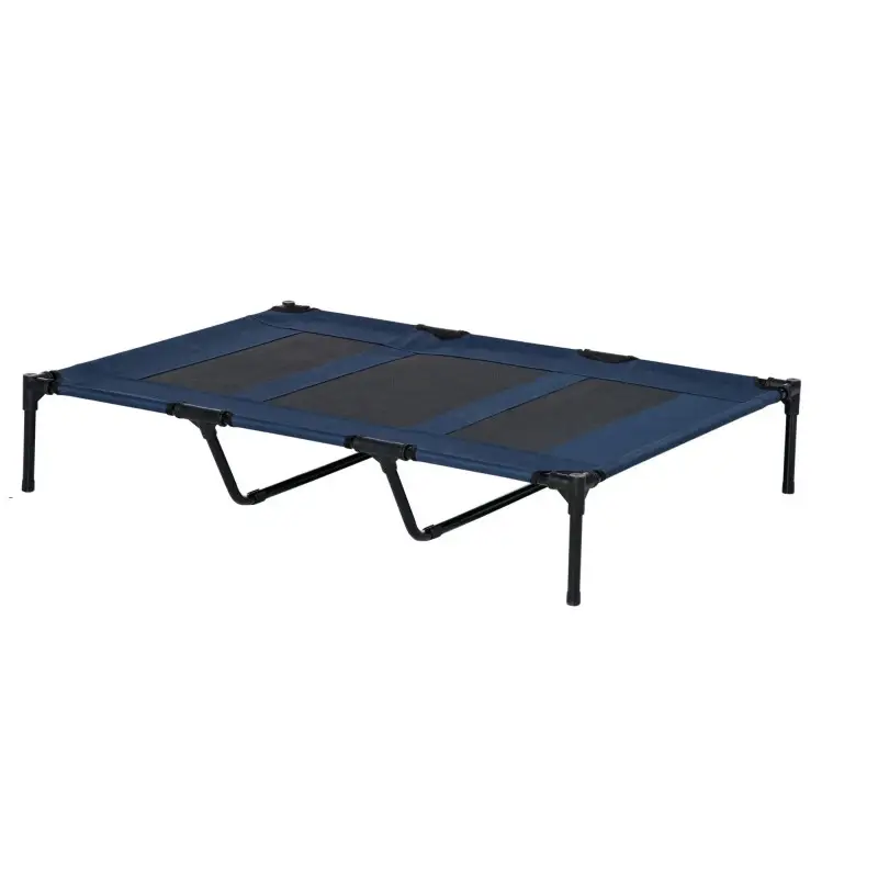 Elevated Cooling Dog Bed with Breathable Mesh & Carry Bag – Indoor/Outdoor Pet Cot