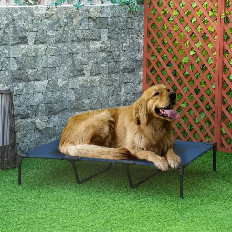 Elevated Cooling Dog Bed with Breathable Mesh & Carry Bag – Indoor/Outdoor Pet Cot - Image 2