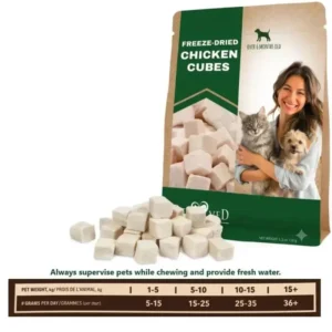 Freeze-Dried Chicken Cubes for Dogs & Cats – Natural Treats